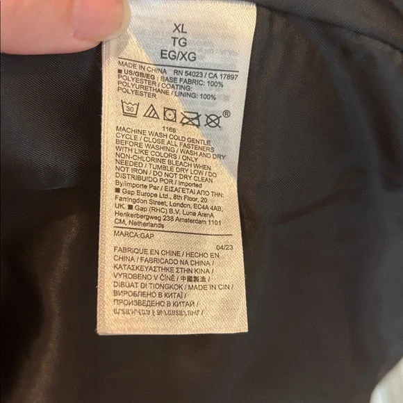 Gap size XL Vegan Leather Blazer - Picture 6 of 7